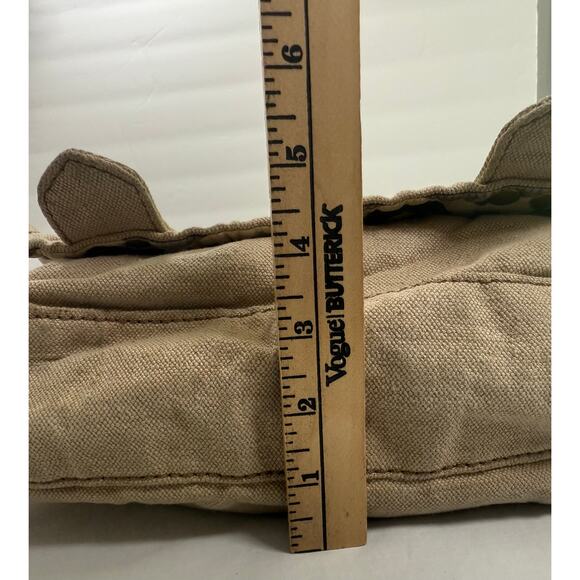 Fossil Long Live Vintage Khaki Canvas & Leather Crossbody Messenger‎ Bag Khaki - Picture 15 of 16